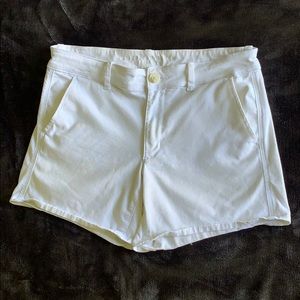 American Eagle white stretch shorts